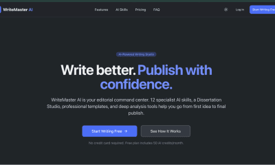 WriteMaster-AI – AI Writing Assistant for Grammar, SEO, Plagiarism, AI Detection & Dissertation Writing